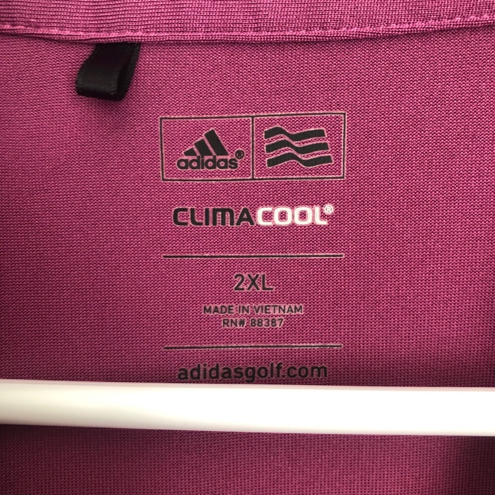 Adidas ClimaCool Golf Polo Purple 2XL - Picture 5 of 5
